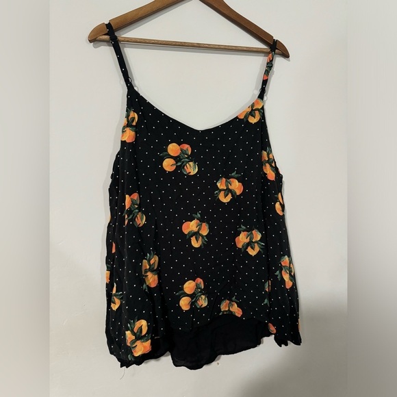 Torrid - Orange 🍊 Print Double Layer Swing Cami - Picture 6 of 10